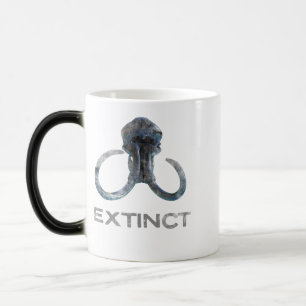 Mug Magique Tête de fossile de Mammoth laine disparue Version