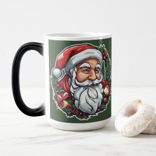 Mug Magique Tête de Père Noël avec couronne -