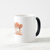 Mug Magique Thanksgiving Maple Cat Heart Shape Tree Leaf (Devant droit)