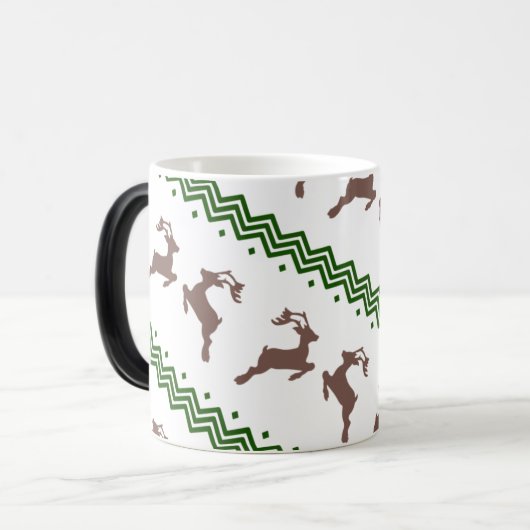 MUG MAGIQUE THE BROWN REINDEER PATTERN (Devant gauche)