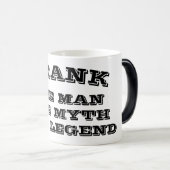 Mug Magique The man myth legend Heat Sensitive changing (Devant droit)