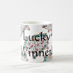 Mug Magique Thème chanceux de bingo-test de gagnant