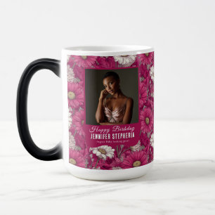 Mug Magique Thème Fleur de Marguerite 40e Anniversaire Petite