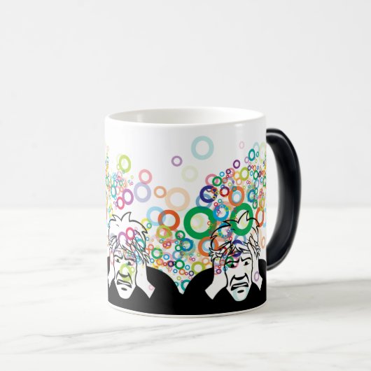 Mug Magique Thinking Man : Un personnage de mème drôle (Devant droit)