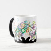 Mug Magique Thinking Man : Un personnage de mème drôle (Devant gauche)