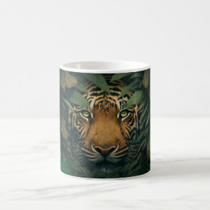 Mug Magique Tigre se cachant dans le feuillage