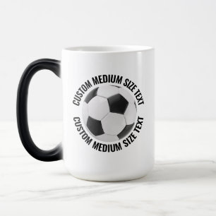 Mug Magique Tissu Moyen, Balle de Football 425g Personnalisé C