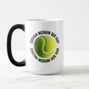 Mug Magique Tissu Moyen, Balle de Tennis 425g Personnalisé Cha