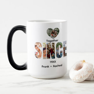 Mug Magique Together Since – Custom Year & Couple Names Photo