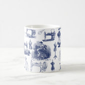 Mug Magique Toile à coudre vintage (Centre)