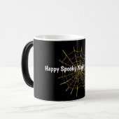Mug Magique Toile d'araignée dorée Halloween (Devant gauche)