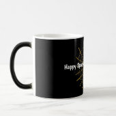 Mug Magique Toile d'araignée dorée Halloween (Gauche)