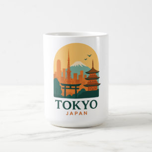 Mug Magique Tokyo minimaliste, voyage au Japon   Moderne