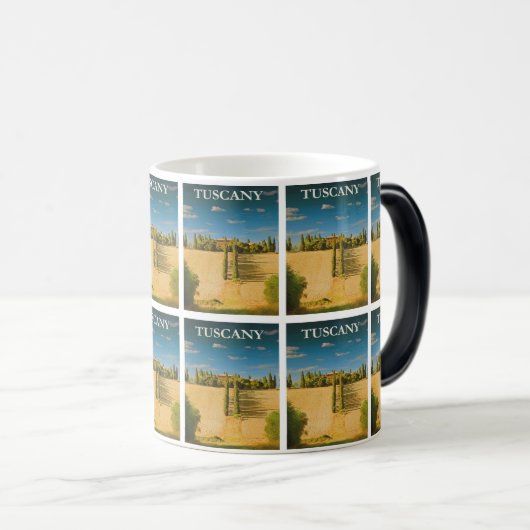 Mug Magique Toscane rustique - Campagne Vintage Charme (Devant droit)