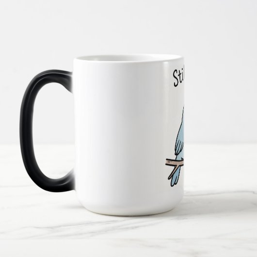 Mug Magique Toujours Tweeter Morphing Mug, Couple Birds Design (Gauche)