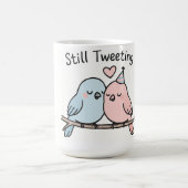 Mug Magique Toujours Tweeter Morphing Mug, Couple Birds Design (Centre)