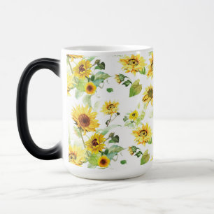Mug Magique Tournesol aquarelle