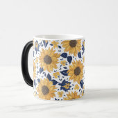 Mug Magique Tournesol Motif Jaune Et Vert (Devant gauche)