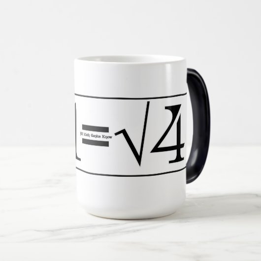 Mug Magique Tout le génie des maths (Devant droit)