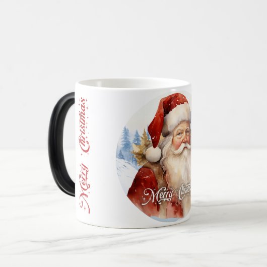 Mug Magique Tradition classique Père Noël Illustration Script (Devant gauche)