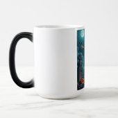 Mug Magique Traite d'Halloween ou ami Zombie w Cerveau (Gauche)