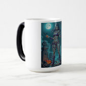 Mug Magique Traite d'Halloween ou ami Zombie w Cerveau (Devant gauche)