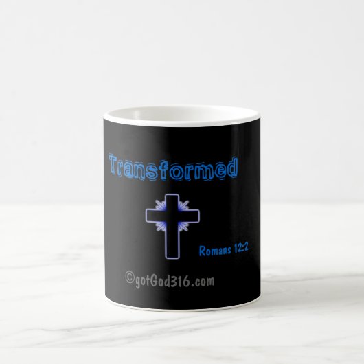 Mug Magique Transformé gotGod316.com Romans 12:2 (Centre)