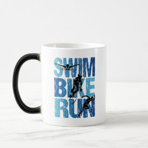 Mug Magique Triathlon - Course à vélo de natation