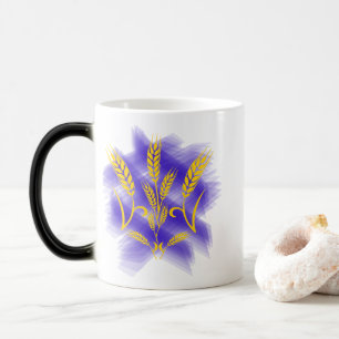 Mug Magique trident ukrainien fait d'épi de blé