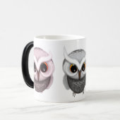 Mug Magique Trois Petits Chouettes Illustré Art (Devant gauche)