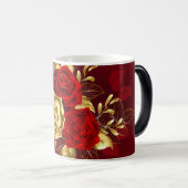 Mug Magique Trois Roses de bijoux (Devant droit)