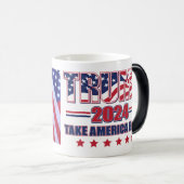 Mug Magique Trump 2024 - Reprendre l'Amérique (Devant droit)