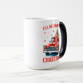 Mug Magique Trump Je serai à la maison pour Noël (Devant droit)
