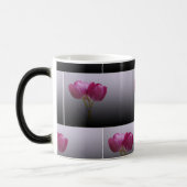 Mug Magique Tulipes roses fraîches - Floral de printemps (Gauche)