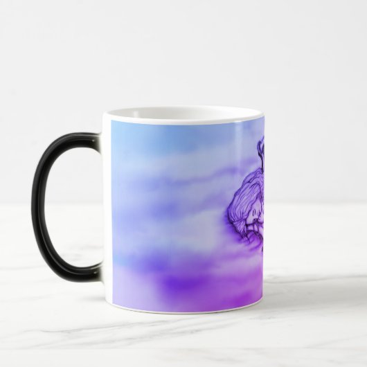 Mug Magique Un Ange endormi sur les nuages des cieux (Gauche)