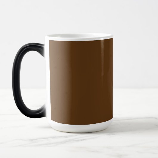 Mug Magique un arrière - plan marron avec une bordure blanche_ (Gauche)