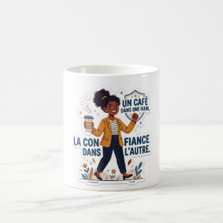 Mug Magique ✨ Un Café dans une Main, la Confiance dans l'Autre