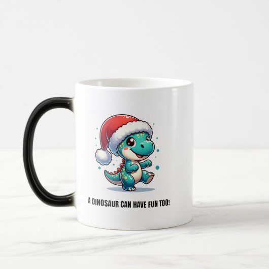Mug Magique Un Dinosaure Peut Aussi S'Amuser ! (Gauche)