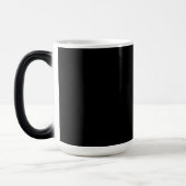 Mug Magique Un fond texturé noir foncé uni remplit (Gauche)