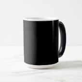 Mug Magique Un fond texturé noir foncé uni remplit (Devant droit)