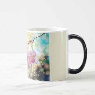 Mug Magique Une tasse. Fleurs de pommes, cerisiers