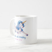 Mug Magique Unicorn Arc en ciel 5e fête d'anniversaire (Devant gauche)
