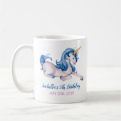 Mug Magique Unicorn Arc en ciel 5e fête d'anniversaire (Gauche)