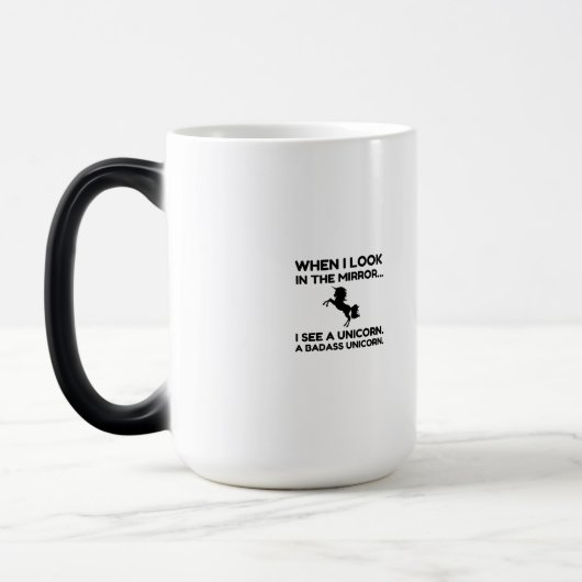 MUG MAGIQUE UNICORN DE BADASS (Gauche)