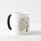 Mug Magique Uniq de l'arbre généalogique personnalisé de la fa (Devant gauche)
