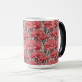 Mug Magique Unique Carnation Pattern Certified Nurse (Devant droit)