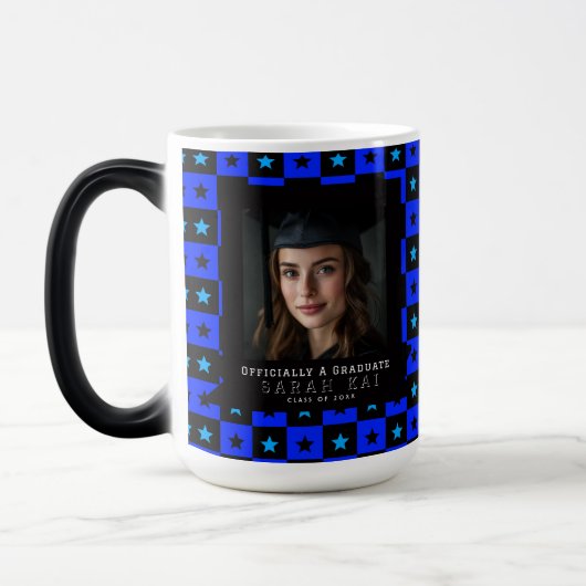 Mug Magique Unique Square Pattern Gift For Him Graduation (Gauche)