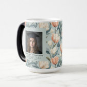 Mug Magique Unique Tulipe Fleur Phd Diplômé (Devant gauche)