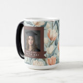 Mug Magique Unique Tulipe Fleur Phd Diplômé (Devant gauche)