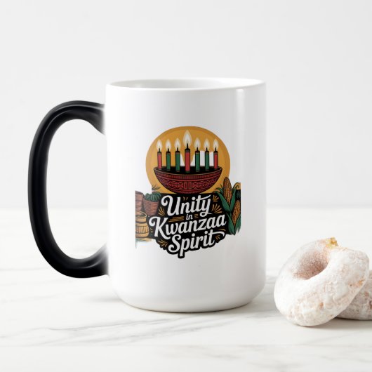 Mug Magique Unité dans l'esprit de Kwanzaa (Avec donut)
